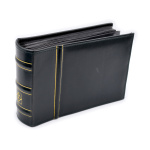 Альбом Leuchtturm с защитным футляром (шубером) для хранения коллекционных материалов. Размер 16×25 см. 50 листов. Б/У (Германия) #2